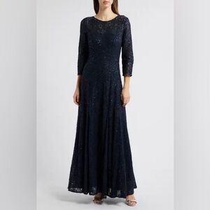 Tahari Sequin Evening Gown Size 6